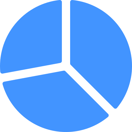 Pie chart business and finance marketing graph icon Pie chart business and finance marketing graph icon
