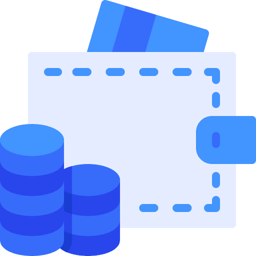 Wallet bank wallet money icon Wallet bank wallet money icon