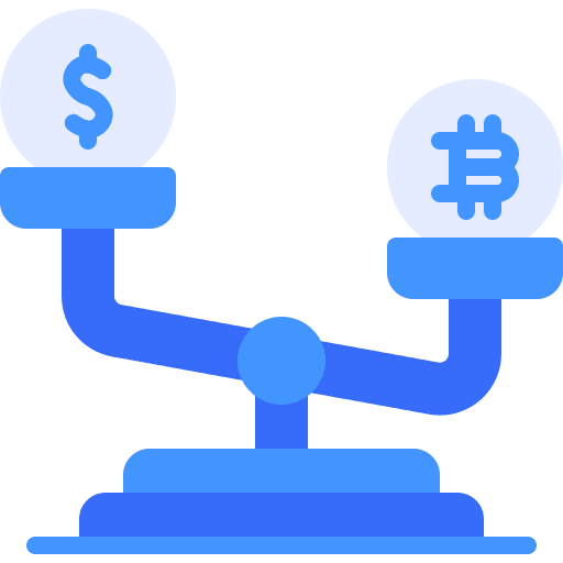 Balance scale money business and finance currency icon Balance scale money business and finance currency icon