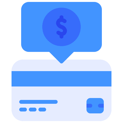Credit card business and finance dollar credit card icon Credit card business and finance dollar credit card icon
