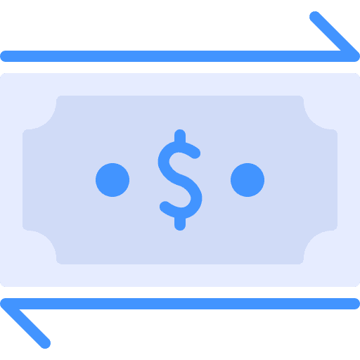 Currency business and finance money transfer icon Currency business and finance money transfer icon