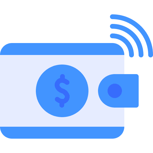 Wallet wallet digital currency business and finance icon