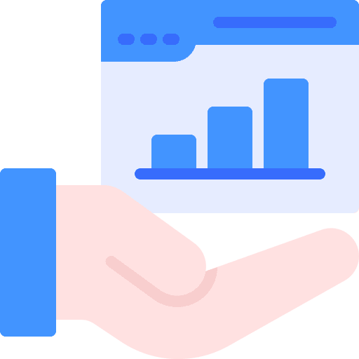 Website business and finance hand web icon Website business and finance hand web icon