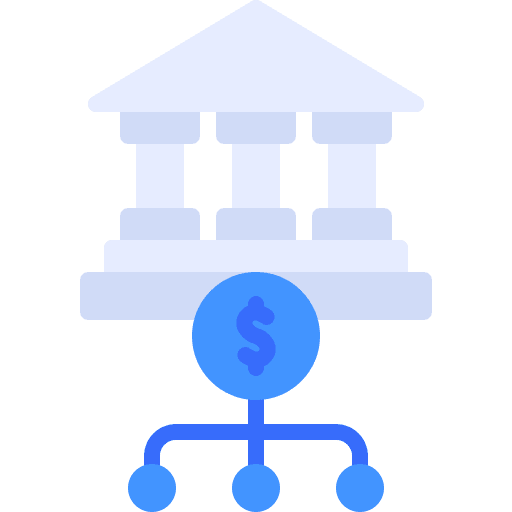 Bank lending business and finance banking icon Bank lending business and finance banking icon