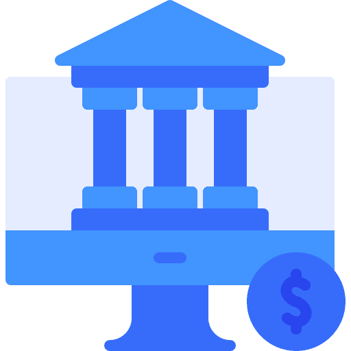 Online banking finance business and finance monitor icon Online banking finance business and finance monitor icon