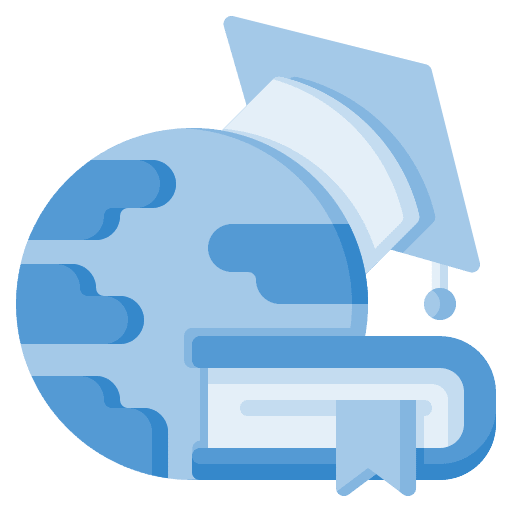 Global education book online education mortarboard icon Global education book online education mortarboard icon