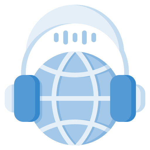 Online learning study elearning headphones icon Online learning study elearning headphones icon