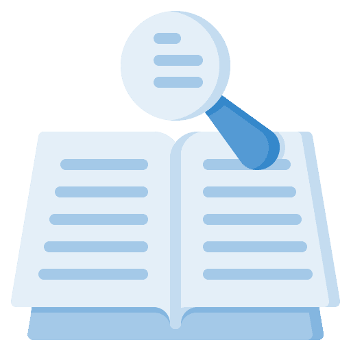 Research loupe homework research icon Research loupe homework research icon