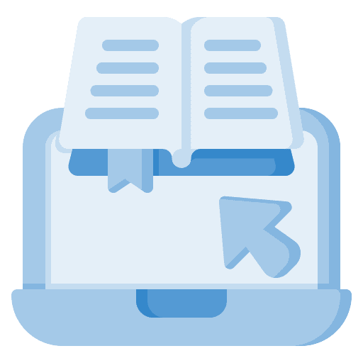 Elearning study education digital book icon Elearning study education digital book icon