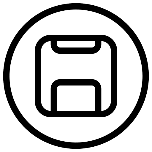 Save floppy disk button electronics icon