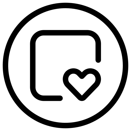 Love heart document ui icon