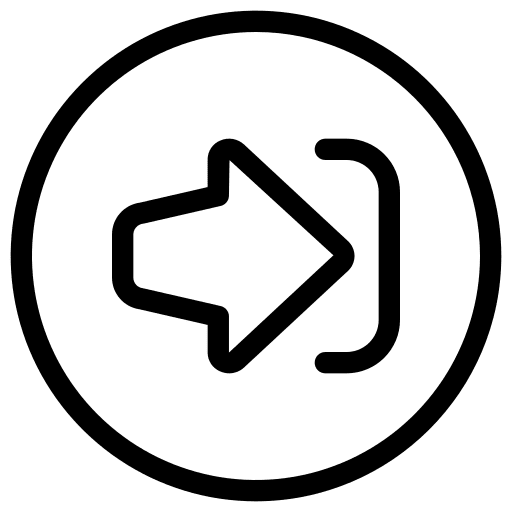 Right arrow user interface log in enter icon