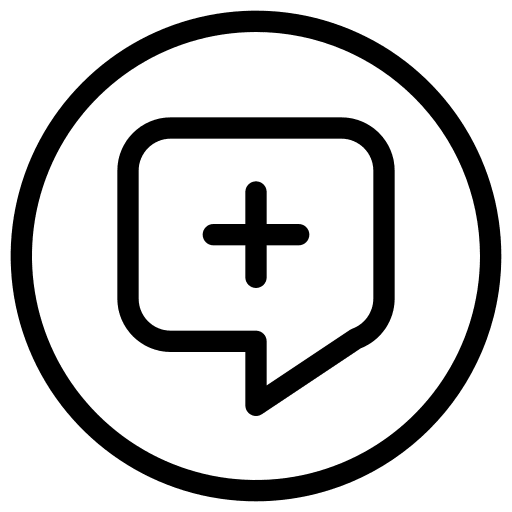 Chat add user interface button icon
