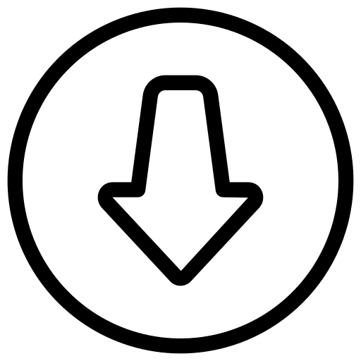 Down arrow user interface direction down arrow icon