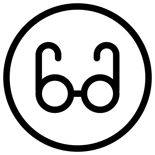 Eyeglasses optical vision ophthalmology icon