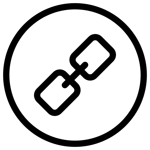 Link button chain link icon