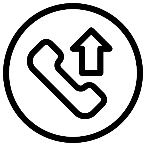 Call telephone receiver button user interface icon