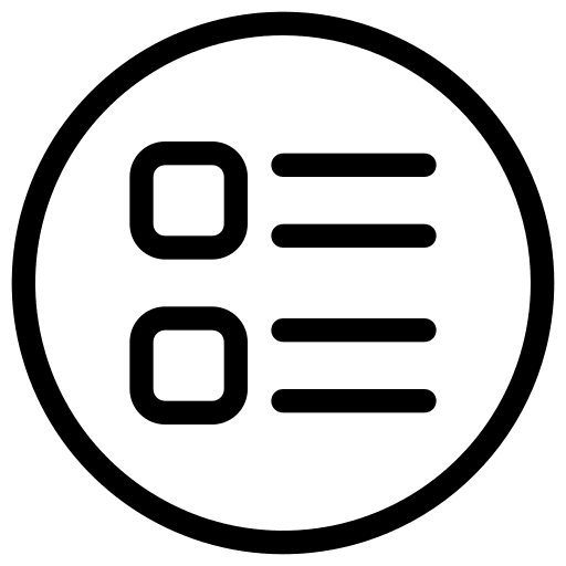 Menu button menu option icon