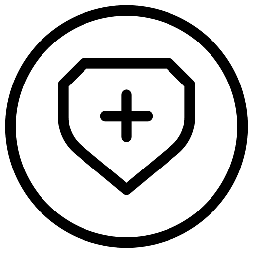Shield button ui security icon