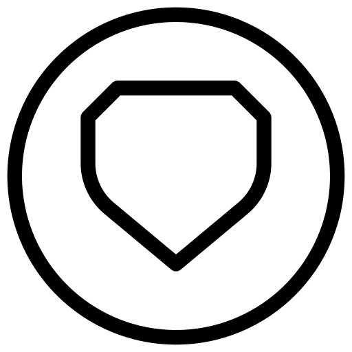 Shield shield protection button icon
