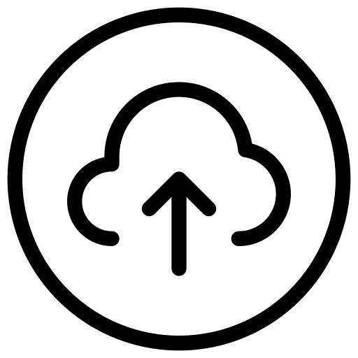 Upload button user interface ui icon