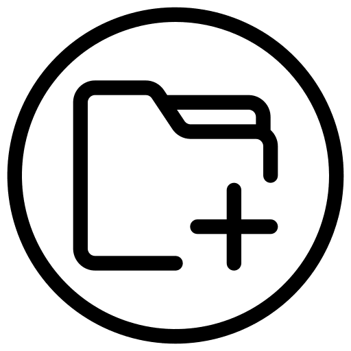 Folder ui button folder icon