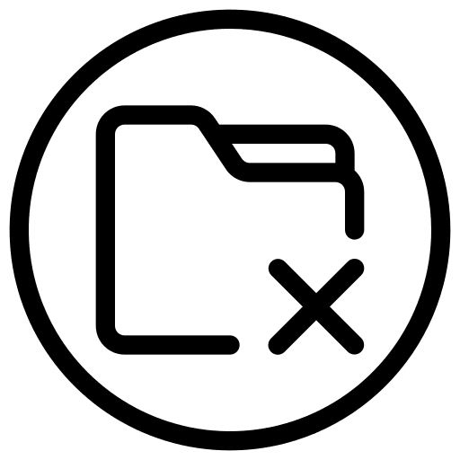 Folder user interface button storage icon