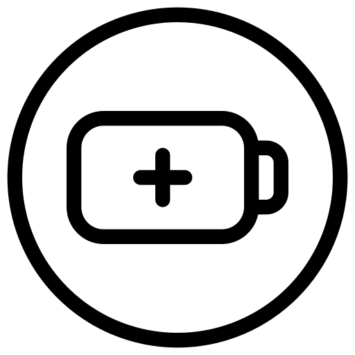 Battery level user interface button icon