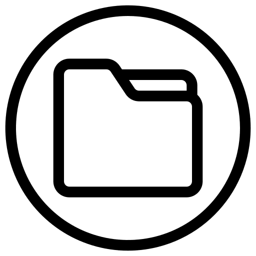 Folder archive button document icon