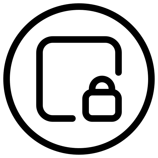 Lock security lock button icon