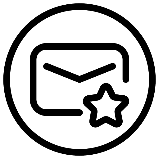 Message ui email star icon