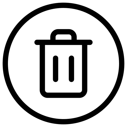 Delete symbol bin ui delete symbol icon