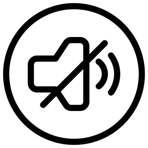 Mute mute button audio off icon