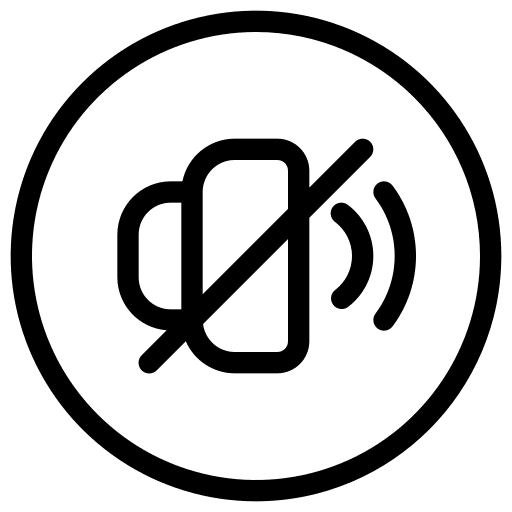 Mute user interface speaker mute icon