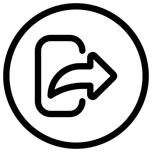 Right arrow ui send smartphone icon