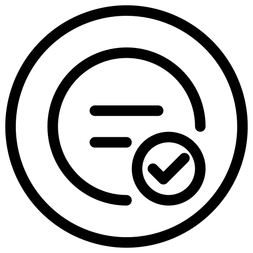 Approve ui check mark button icon