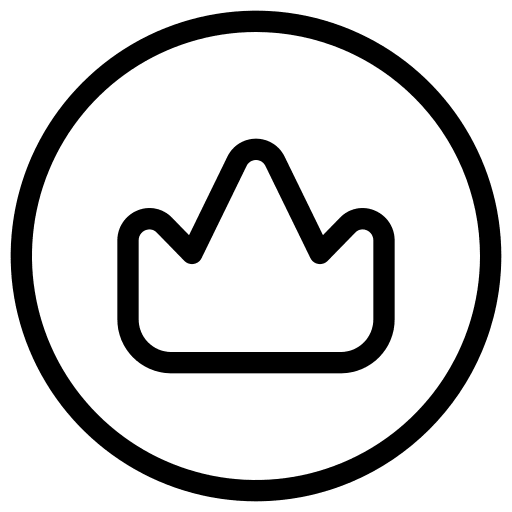 Crown symbol user interface crown icon