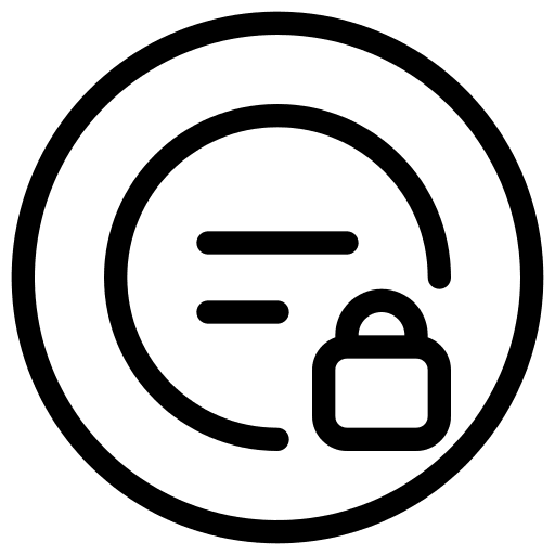 Lock button padlock security icon
