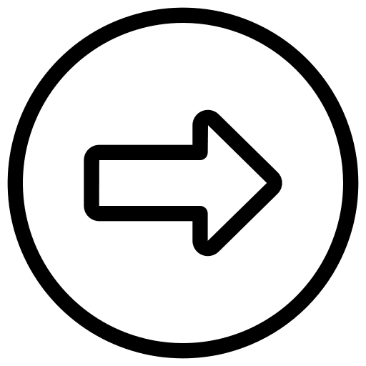 Right arrow user interface direction button icon
