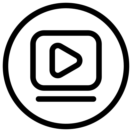 Video player video player multimedia button icon