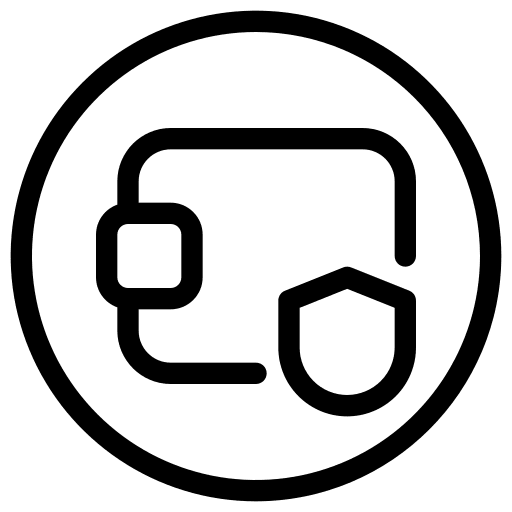 Wallet user interface payment business and finance icon