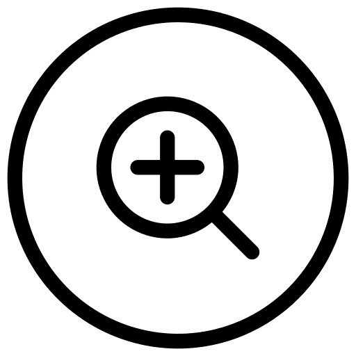 Zoom in magnifying glass user interface ui icon