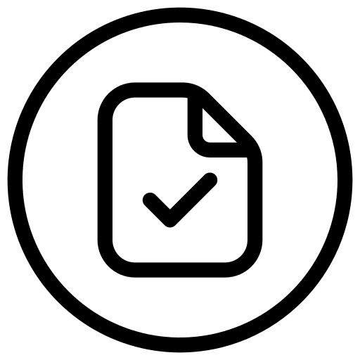 File ui check mark button icon