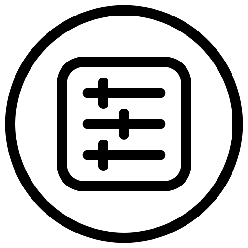 Setting user interface setting ui icon