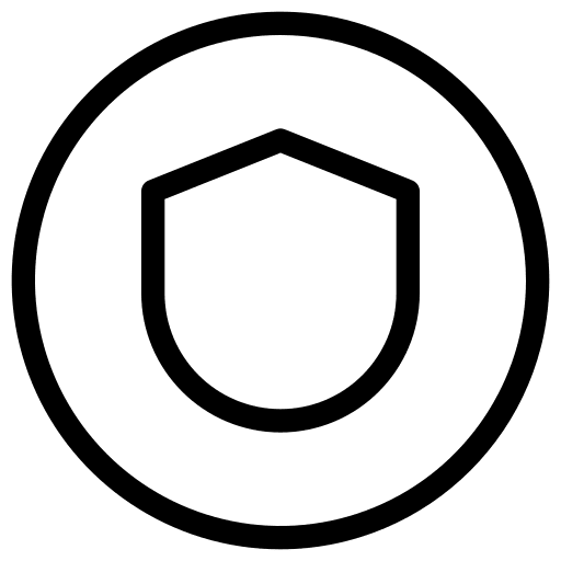 Shield protection user interface shield icon