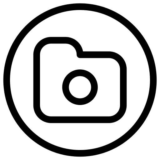 Camera photo button user interface icon