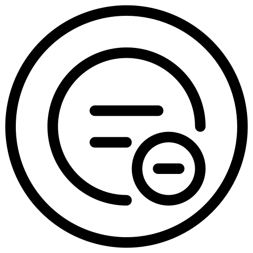 Substraction ui delete minus sign icon