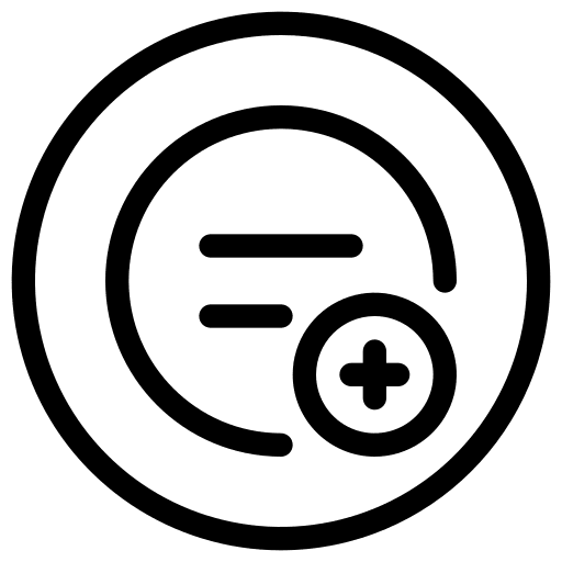 Add button plus menu icon