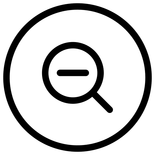 Zoom out button minus user interface icon