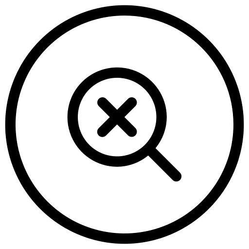 Zoom user interface button magnifying glass icon